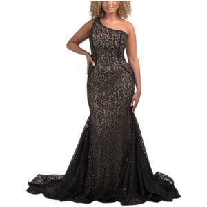 JOVANI Sleeveless V-neck Gown